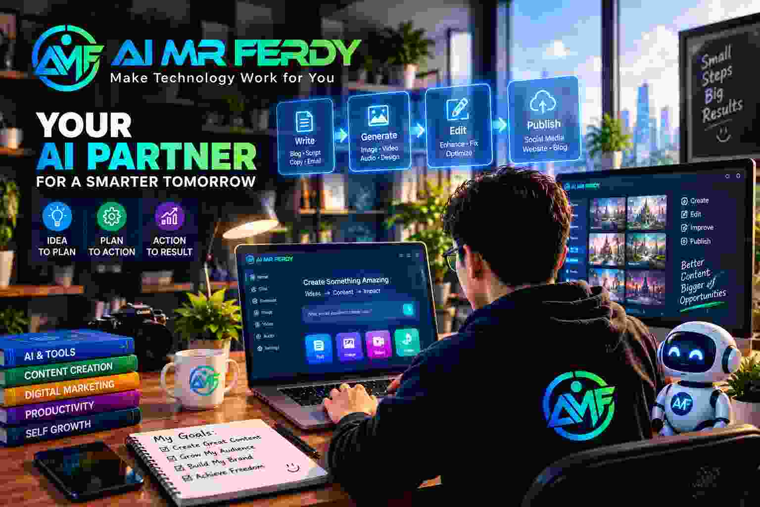 AI Mr Ferdy: AI Tools dan AI Stack untuk Kreativitas Digital